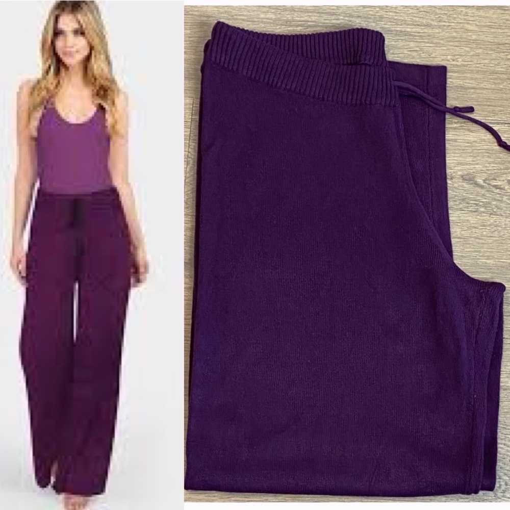 Very Soft & Cozy Tina Knowles Plum Lounge Pants
